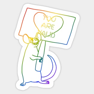 You Are Valid (Rainbow Version) Sticker